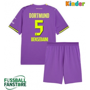 Borussia Dortmund Ramy Bensebaini #5 Replik 3rd trikot Kinder 2026-27 Kurzarm (+ Kurze Hosen)